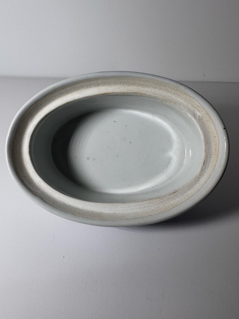 Vintage Asian style ceramic trinket box rings sculpted duck on the lid. No Chips - Picture 6 of 7